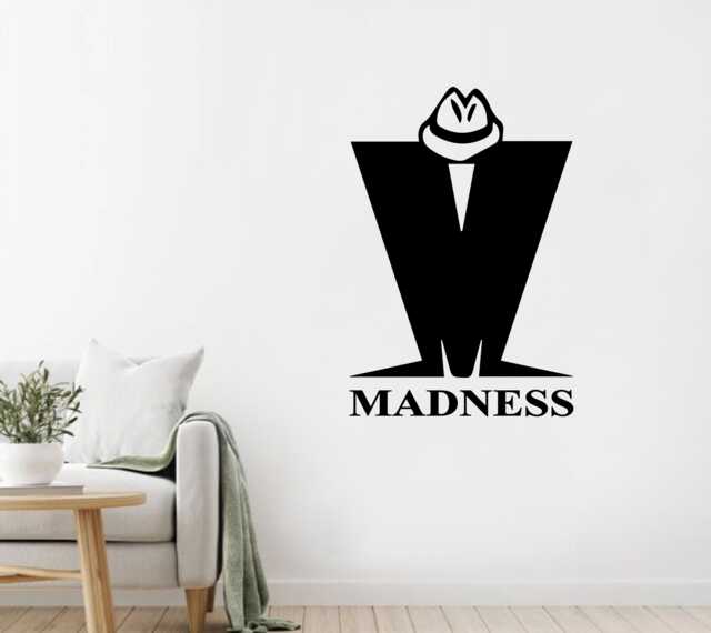 Madness Vinyl Wall Transfer Sticker Decal Rock Band Music - image 1