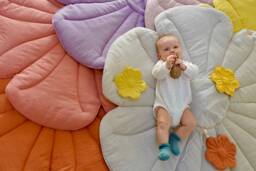 "Linen Flower Mat ""Sandy Lily" - thumbnail 1