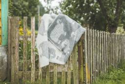 Natural New Zealand Wool Blanket Reversible Sheep Throw, 90x130 cm - thumbnail 1
