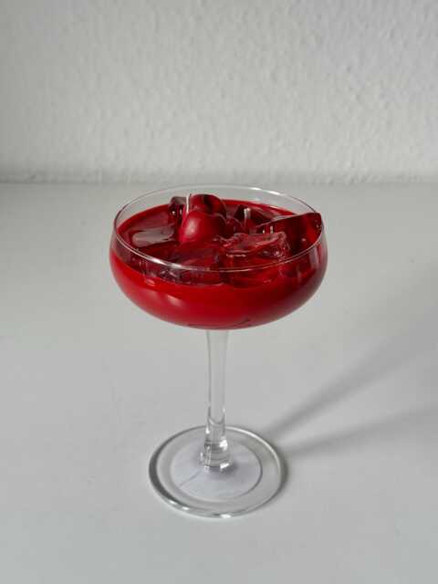 Cherry Martini Candle - Scented Cocktail Handmade Gel Wax - image 1