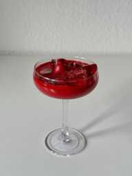 Cherry Martini Candle - Scented Cocktail Handmade Gel Wax