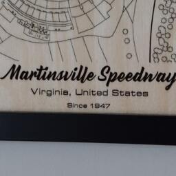Martinsville Speedway Wall Art Laser Engraved Wood, Nascar Gift - thumbnail 3