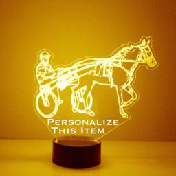 Light Up Trotter Horse, Custom Engraved Night Light, Personalized Free, 16 Color Options With Remote Control, Horse Desk Lamp - thumbnail 4