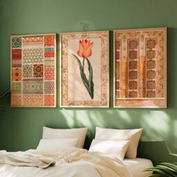 Set Of 3 Arabic Prints, Islamic Wall Art, Decor, Middle Eastern Mughal Arab Gift - thumbnail 3
