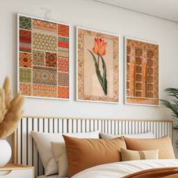 Set Of 3 Arabic Prints, Islamic Wall Art, Decor, Middle Eastern Mughal Arab Gift - thumbnail 2