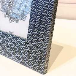 Hand Embossed Antique Silver Picture Frame Mango Wood Filigree, 7x5 - thumbnail 2