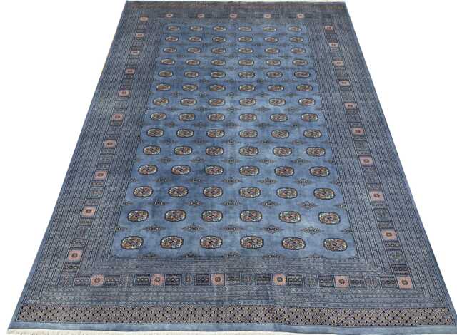 10x14 Gray Color Bokhara Rug - 3.00x4.30 cm Kitchen Woolen Living Room Hand Knotted Wall Turkish - image 1