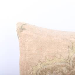 Handmade Turkish Kilim Pillow Cover Vintage Wool Cushion - 18x18 - thumbnail 3
