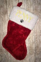 Custom Monogrammed Pet Christmas Stocking - thumbnail 3