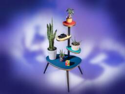 Flower Table/Plant Stand Blue Tango - Design 60S