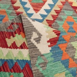 Classic Kilim Runner, Handmade Afghan Turkish Aztec Wool Runner Rug 245x83 cm - thumbnail 3