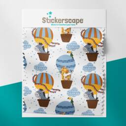 Jungle Balloons Roller Blind, Children's Made To Measure, Hot Air Balloon Roller Blind For Nursery - thumbnail 2
