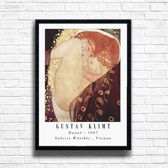Gustav Klimt Danae Print Classic Fine Art Reproduction - image 1
