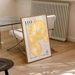 Leo Zodiac Sign Poster Print - Astrology Star Horoscope Fire Wall Decor Art - thumbnail 2