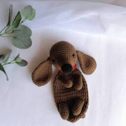 Baby Lovey Personalized, Dog Comforter, Dachshund Security Blanket - thumbnail 3