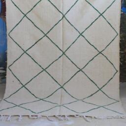 Authentic Moroccan Rug, Custom Fabulous Boujad Azilal Rug, White Carpet, Handmade Kilim Bohemian Rug - thumbnail 3