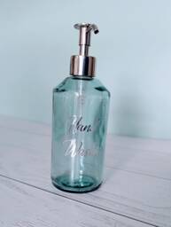 Aqua Marine Glass Soap Dispenser - thumbnail 1