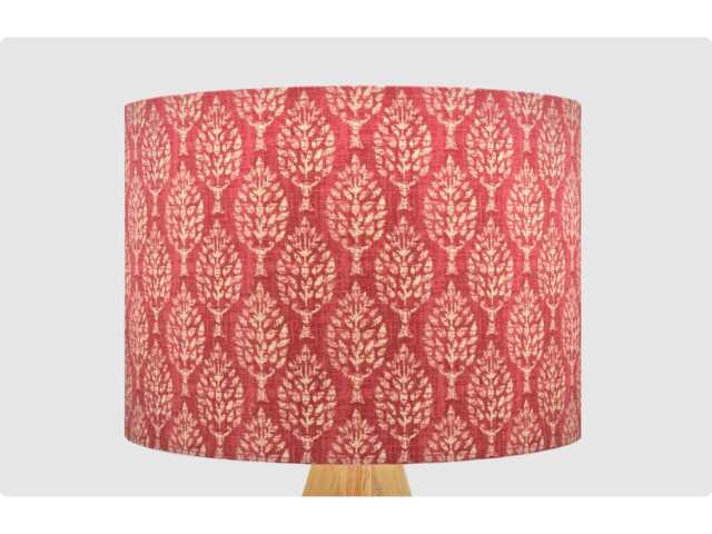 Red White Tree Lampshade Table Floor Lamp/Ceiling Pendant Small Medium Large 15cm 20cm 25cm 30cm 35cm 40cm Fabric Drum Light Shade - image 1