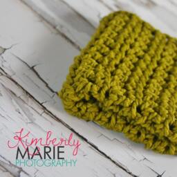 Chunky Lemongrass Newborn Baby Blanket Photo Prop - thumbnail 3