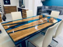 Custom Made Epoxy Dining Table 180x90cm Handmade - thumbnail 1