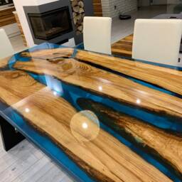 Custom Made Epoxy Dining Table 180x90cm Handmade - thumbnail 2