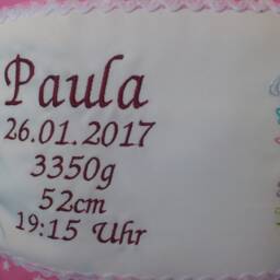 Pillow With Name For Birth - Baby Fawn - thumbnail 3