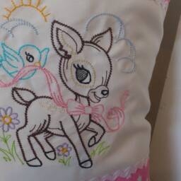 Pillow With Name For Birth - Baby Fawn - thumbnail 2