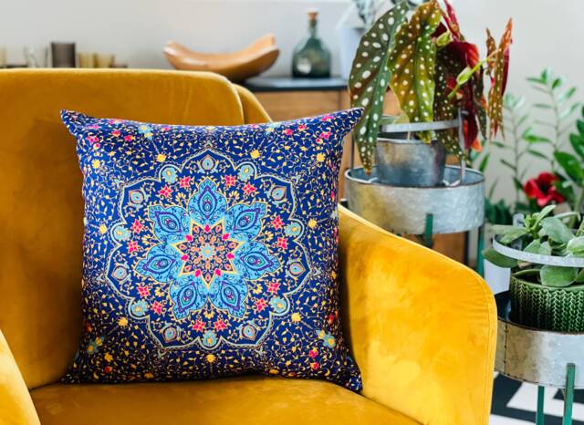 Mediterranean Inspired Cushion Covers - Decorative Cover Pillow Colourful Birthday Housewarming Gift - image 1