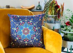 Mediterranean Inspired Cushion Covers - Decorative Cover Pillow Colourful Birthday Housewarming Gift - thumbnail 1