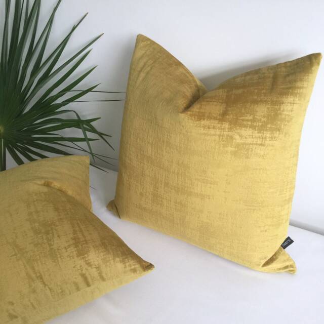Chartreuse Velvet Cushion Or Cover. Lime Cushion. Green Luxury Texture UK Made - image 1
