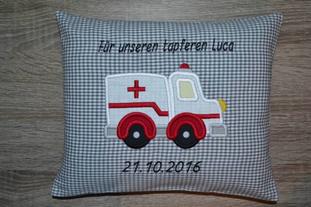 Ambulance Cushion, Children's Ambulance Emergency Vehicle Rescue Cushion With Car Design - image 1