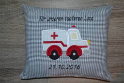 Ambulance Cushion, Children's Ambulance Emergency Vehicle Rescue Cushion With Car Design