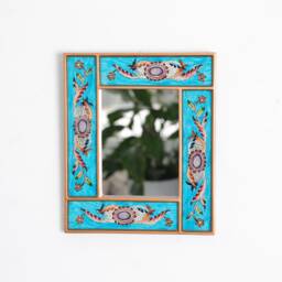 "Peruvian Mirrors ""Colonial Turquoise" - thumbnail 1