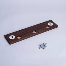 Magnetic Key Board 30cm Walnut // Hooks Different Variants Space For 3 Keys - thumbnail 3