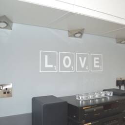 Love Scrabble Decal, Tile Wall Art, Letters Decor, Decor Love Sticker - thumbnail 2