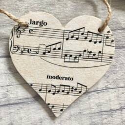Music Themed Bunting, Wooden Garland For Musician, Wall Decoration Theatre Lover, Musical Gifts - thumbnail 2