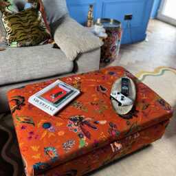 Coffee Table With Storage in Sophie Robinson Wonderland Floral - thumbnail 3