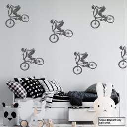 Bmx Sticker, Vinyl Wall Art Sticker, Transfer, Mural, Stencil, Easy To Apply, Instructions Included - thumbnail 2