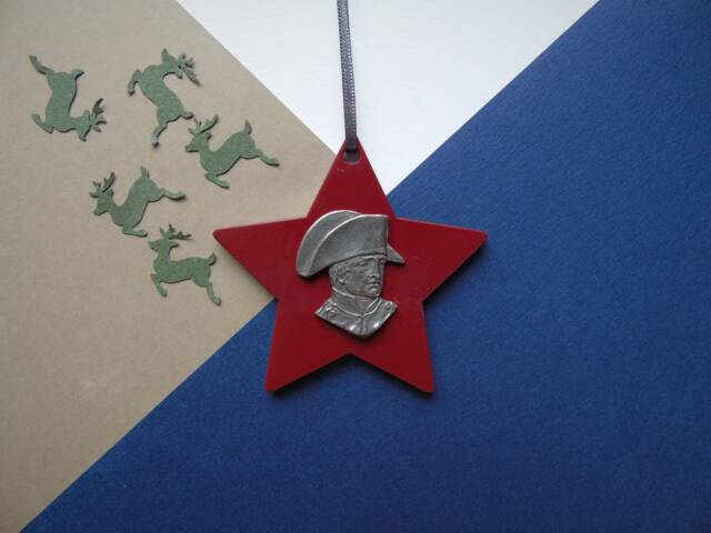 Napoleon Bonaparte Christmas Decoration - Military Ornament Historical Handmade - image 1