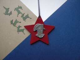 Napoleon Bonaparte Christmas Decoration - Military Ornament Historical Handmade - thumbnail 1