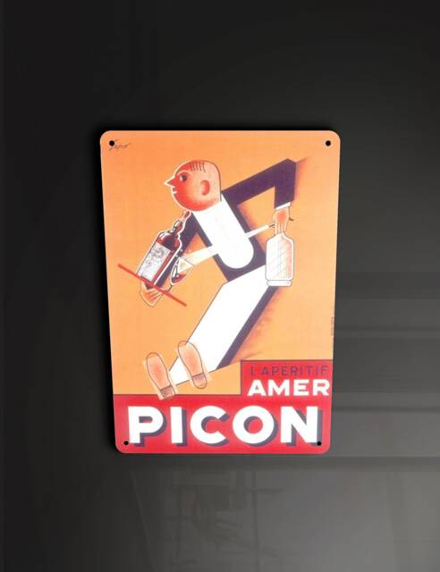 Amer Picon Wine Waiter Kitchen Liqueur - Metal Sign Plaque Wall Art Decor Signage