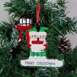 Personalized Carolers Family Christmas Ornament, Keepsake Tree Decoration - thumbnail 2