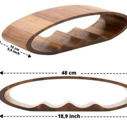 Wooden Wine Holder - Ideal Gift For Anniversary, Wedding, Birthday, Christmas - thumbnail 3