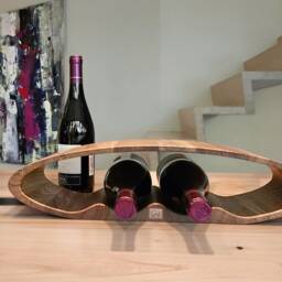 Wooden Wine Holder - Ideal Gift For Anniversary, Wedding, Birthday, Christmas - thumbnail 2