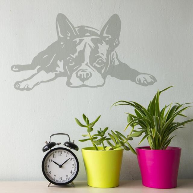 Boston Terrier Vinyl Wall Decal Dog Lover Gift - image 1