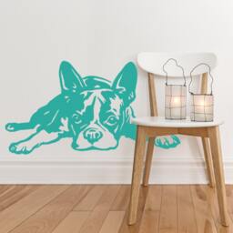 Boston Terrier Vinyl Wall Decal Dog Lover Gift - thumbnail 2
