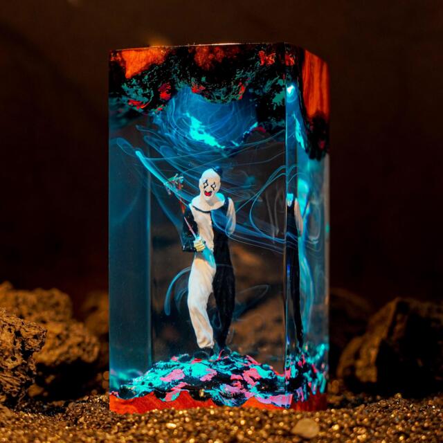 Art The Clown Resin Lamp, Halloween Decor Home, Terrifier Model, Horror Friday 13Th Series Merch - image 1