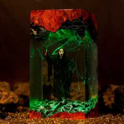 Art The Clown Resin Lamp, Halloween Decor Home, Terrifier Model, Horror Friday 13Th Series Merch - thumbnail 4