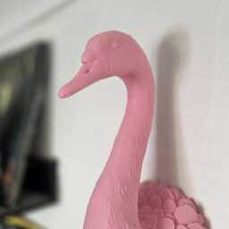 Swan Wall Mount - Animal Home Decor 3D Printed - thumbnail 3