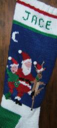 Personalized Hand Knitted Christmas Stocking
